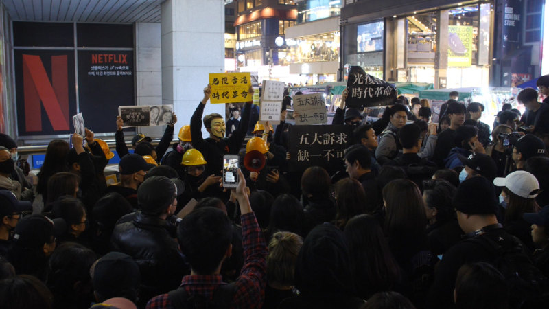 首爾聲援香港民主化運動集會現場（知情人提供）