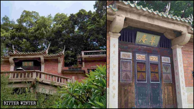 草庵寺（名稱的意思是「茅草房或小屋」，以表明原始廟宇的建造材料。）